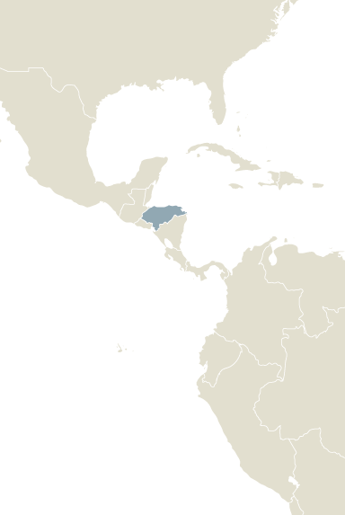 Map Honduras